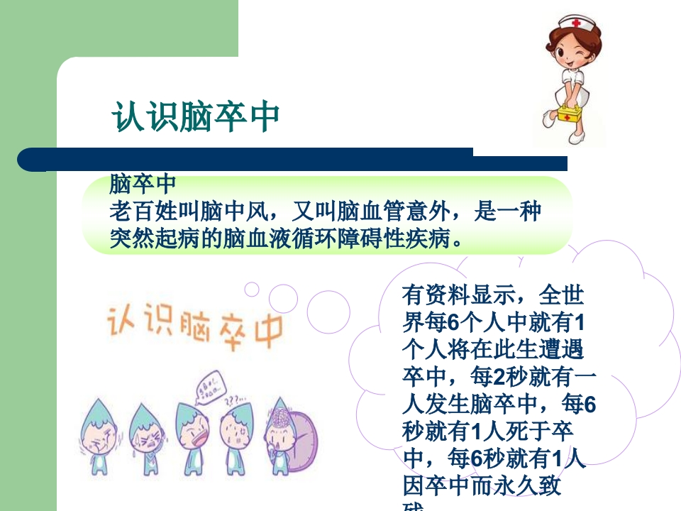 脑血管病知识预防