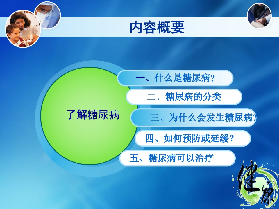 糖尿病健康知识讲座