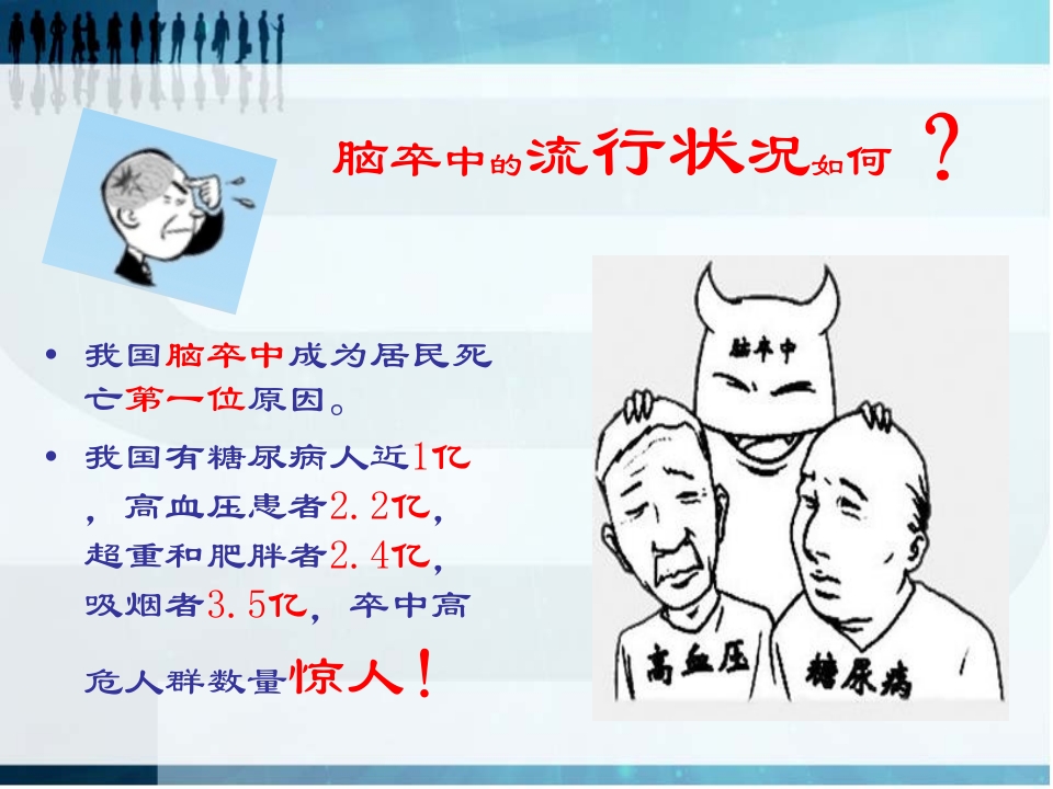 珍爱生命远离卒中