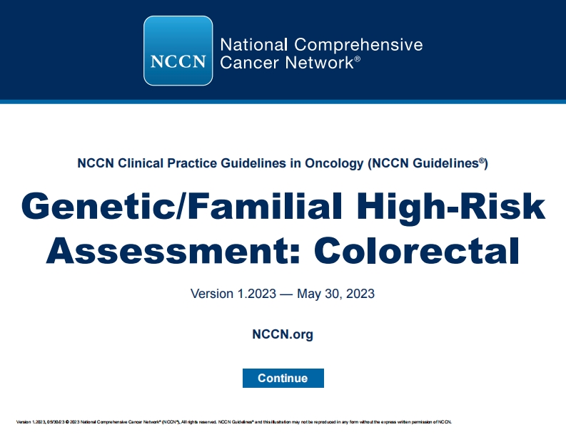 GeneticFamilialHigh-RiskAssessmentColorectal_2023.V1_EN