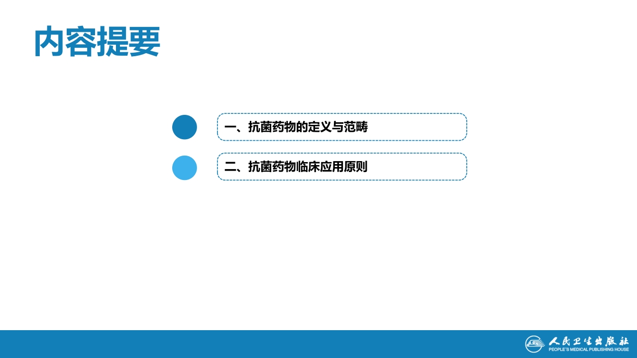 第十章 其他 第四节 抗菌药物的临床应用