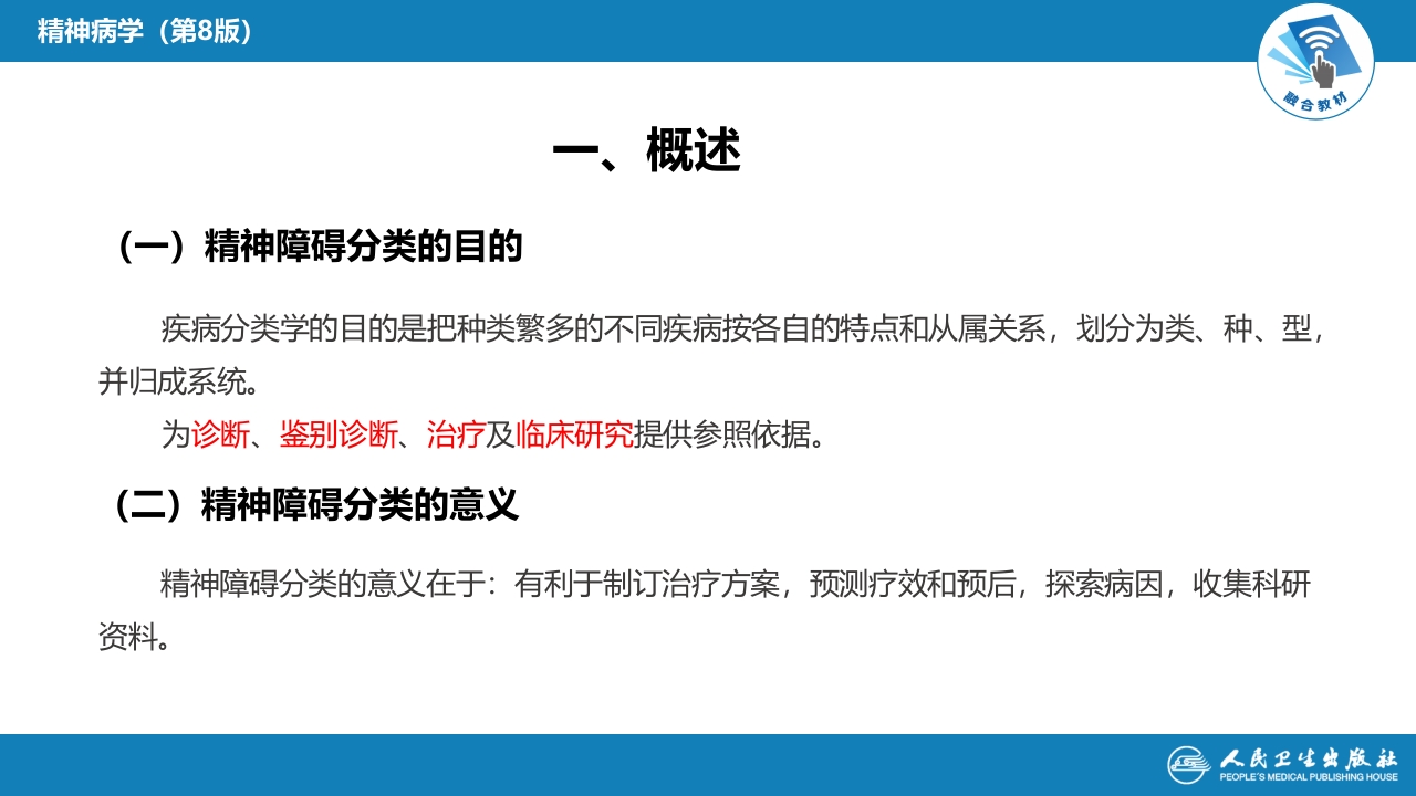 第四章 精神障碍的分类与诊断标准