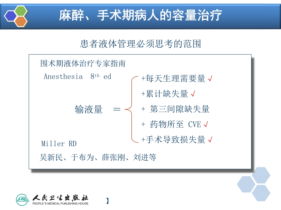 第16章 麻醉手术期间病人的容量治疗与血液保护