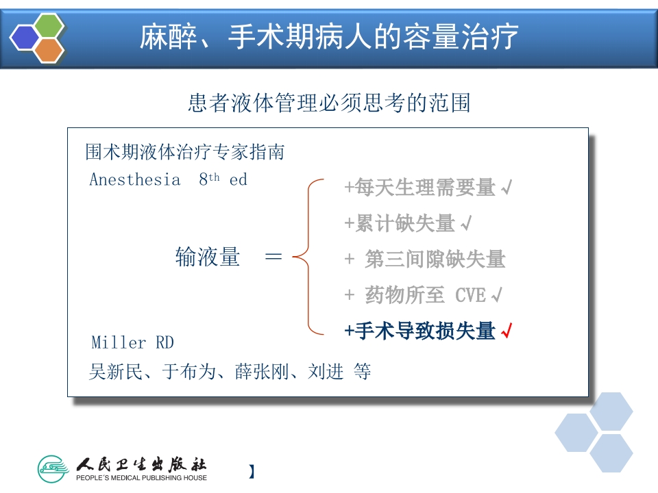 第16章 麻醉手术期间病人的容量治疗与血液保护