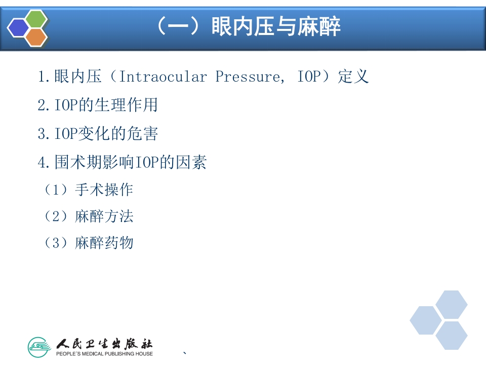 第21章 眼、耳鼻喉科手术麻醉