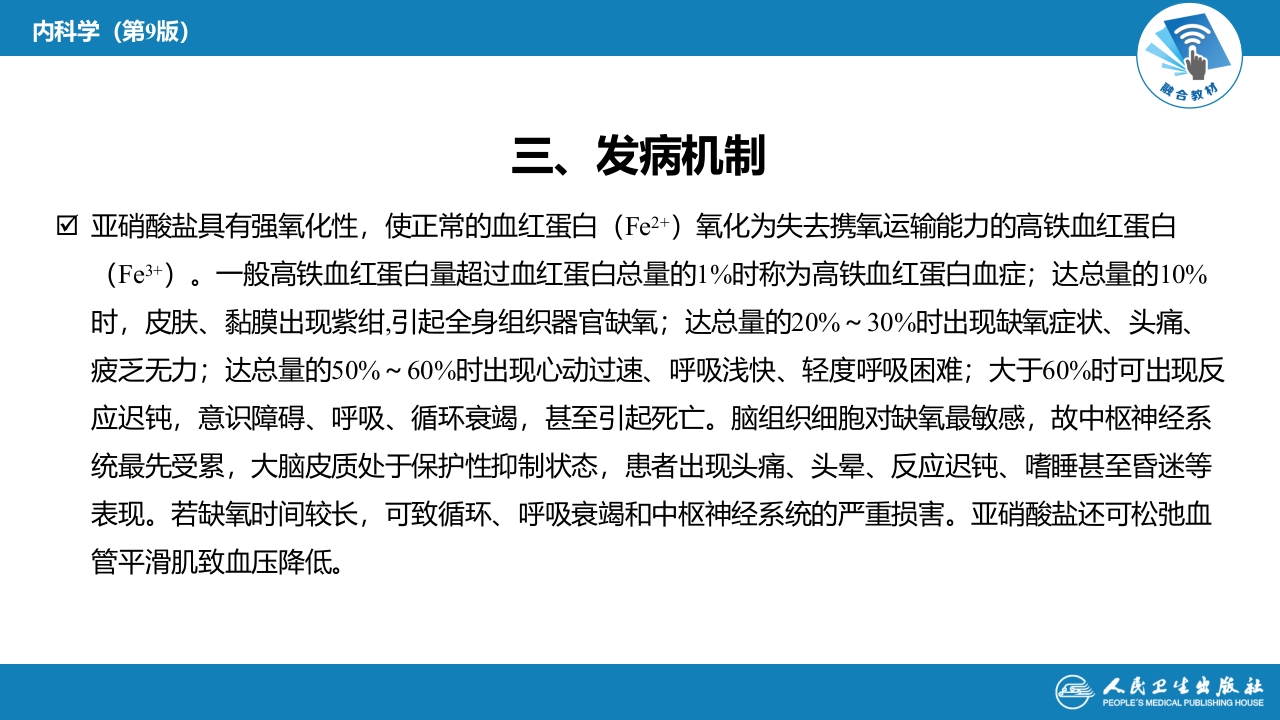 第二章 中毒第七节 急性亚硝酸盐中毒