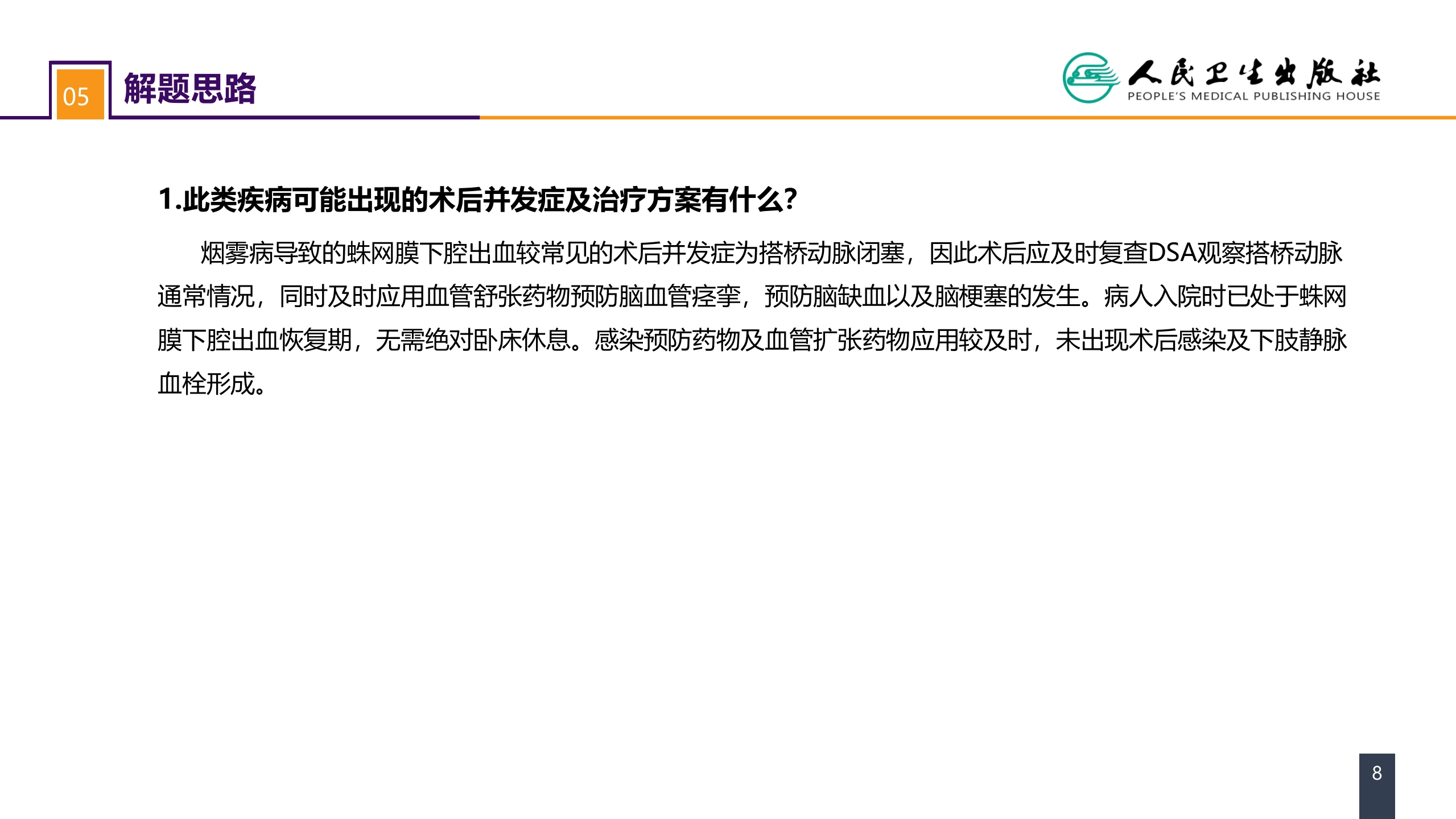 第二十章 案例分析-烟雾病导致的蛛网膜下腔出血