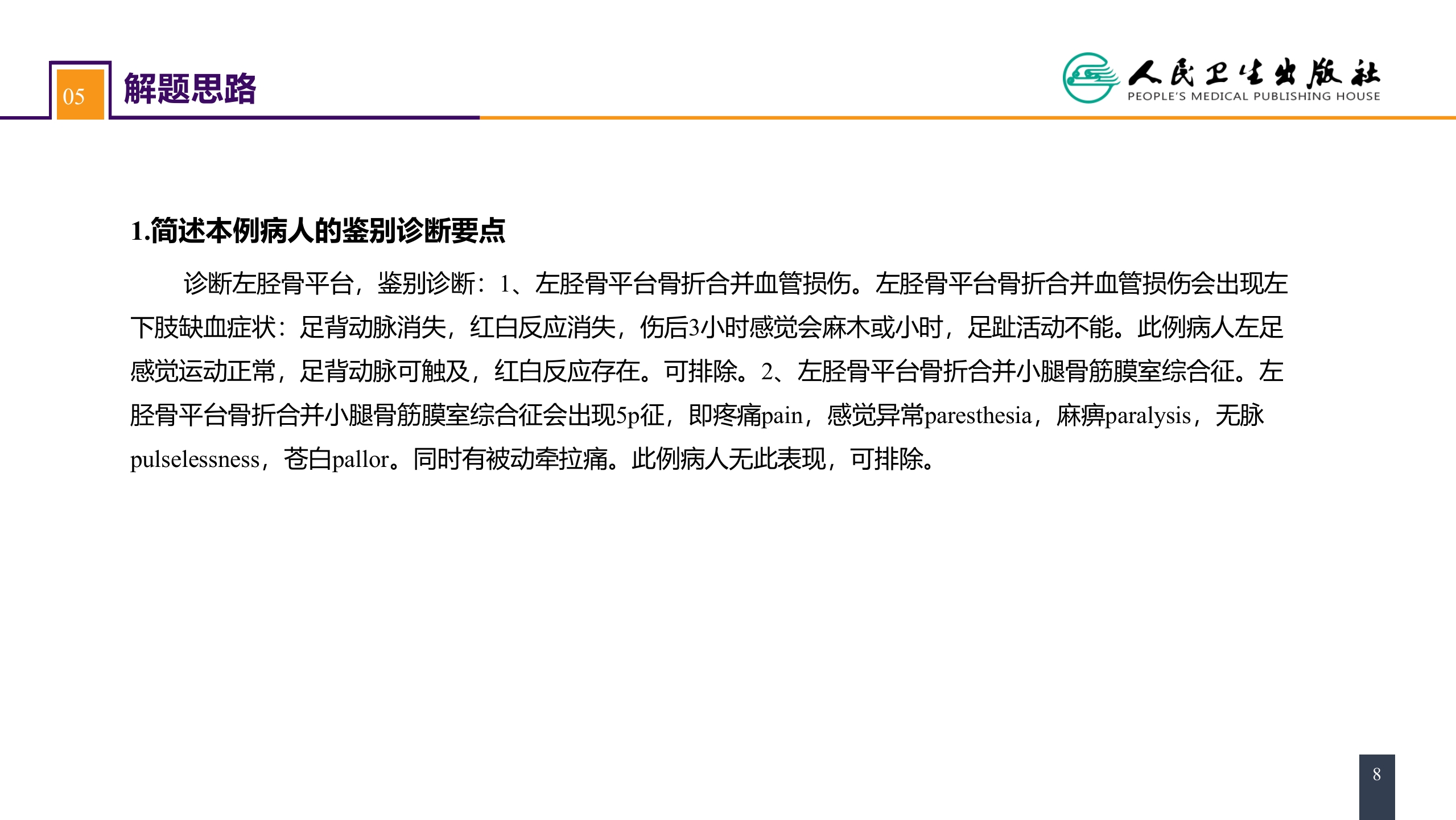 第六十一章 下肢骨、关节损伤 案例分析-胫骨平台骨折