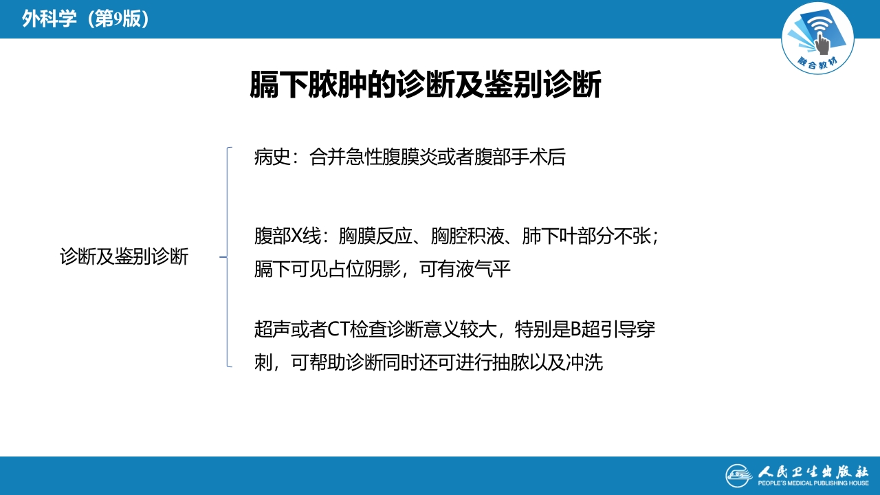 第三十三章 急性化脓性腹膜炎 第二节 腹腔脓肿