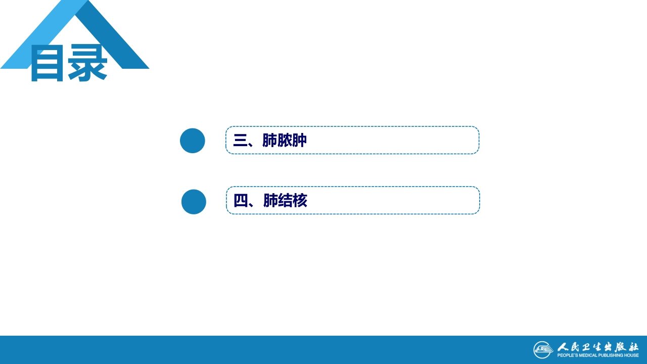 第四章 呼吸系统 第四节 疾病诊断-肺脓肿、肺结核