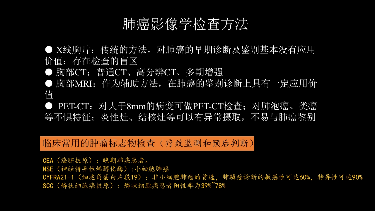 肺癌的综合影像学诊断