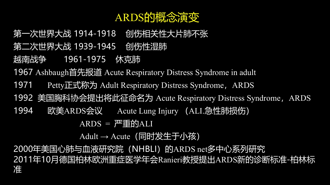 急性呼吸窘迫综合征(ARDS)的-影像学表现