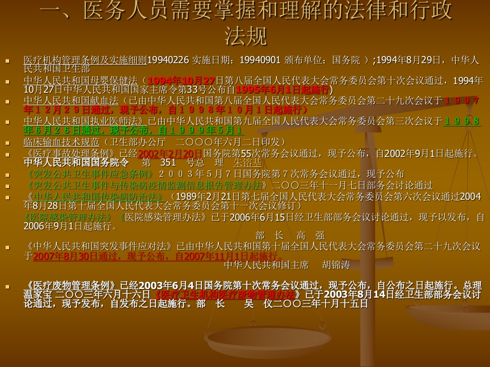 中心医院法律法规培训（161页）