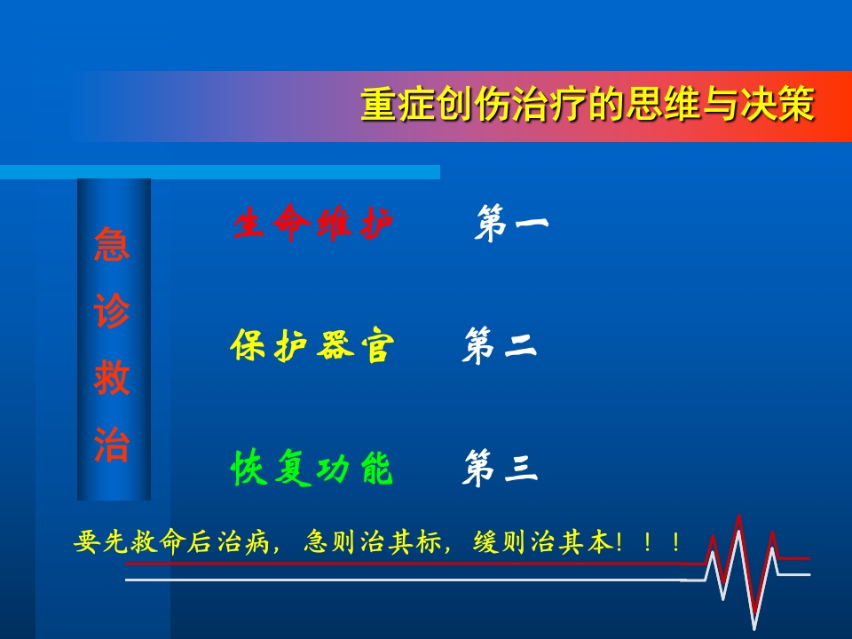 创伤的急救处理