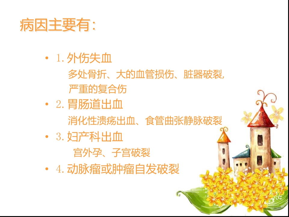 宫外孕失血性休克手术的护理查房