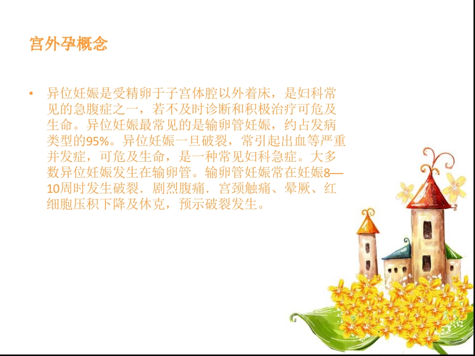 宫外孕失血性休克手术的护理查房