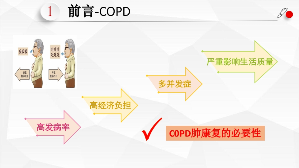 一例AECOPD患者肺康复指导的个案跟进