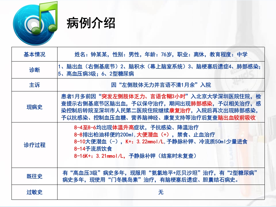 一例脑出血后并发肺炎患者的护理