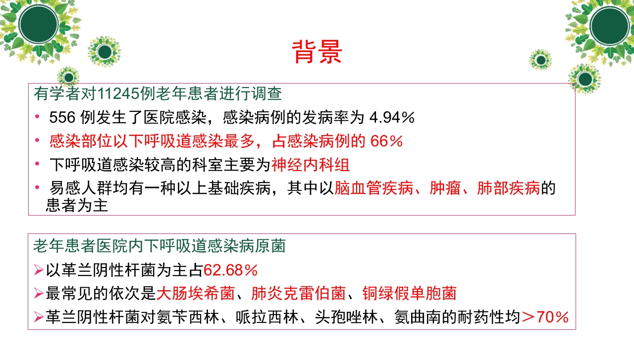 一例下呼吸道感染高龄老年患者个案护理A