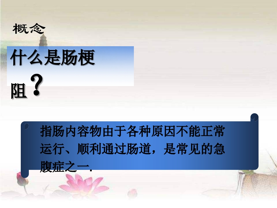 肠梗阻的术后护理ppt