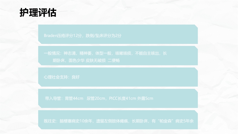 一例呼吸衰竭患者的护理个案报告