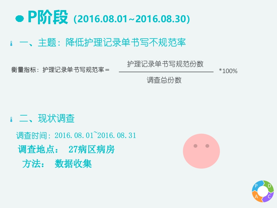PDCA-护理记录单持续改进-27病区项目报告