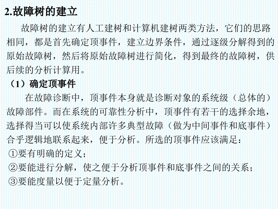 故障树分析方法