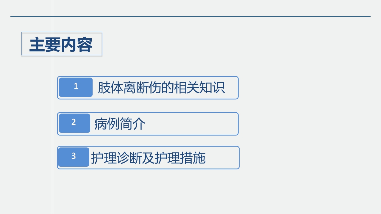 骨科-肢体离断伤的护理查房