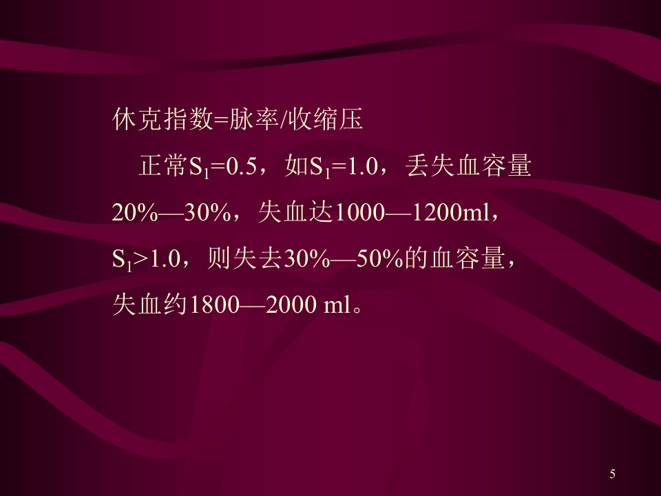 失血性休克的抢救与护理