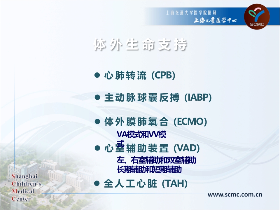 体外生命支持设备在重症监护室的使用CICU