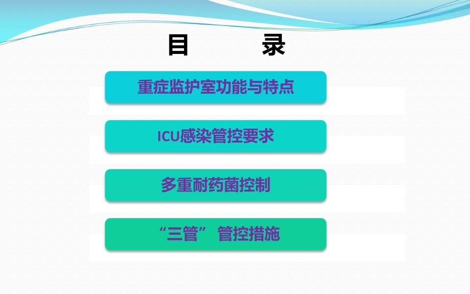 重症监护室的感染控制