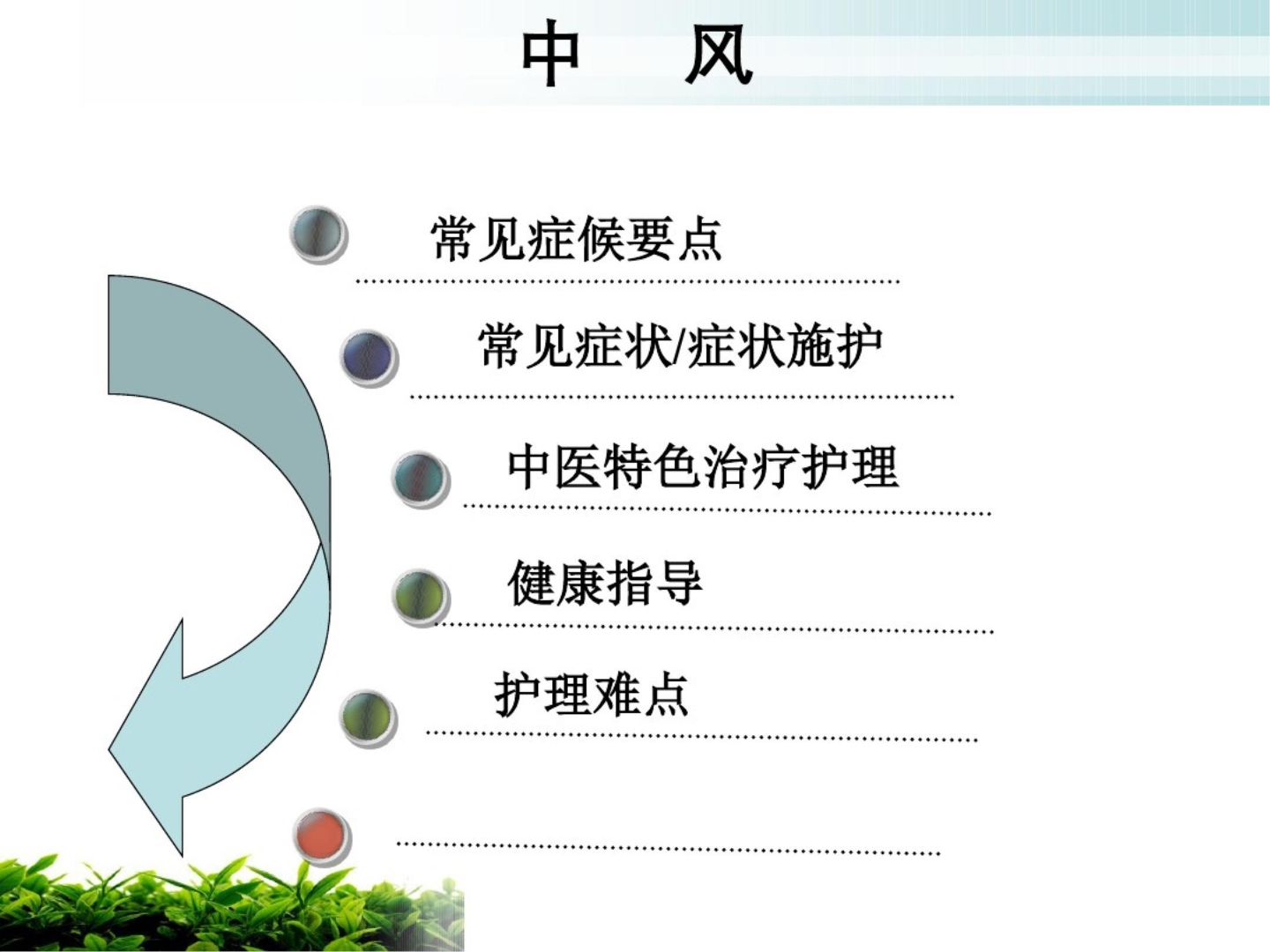 中风中医护理方案