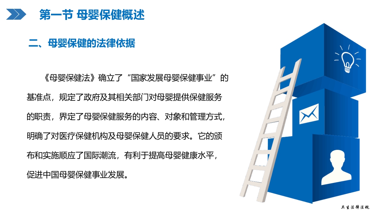 卫生法律法规：母婴保健相关法律法规PPT教学课件
