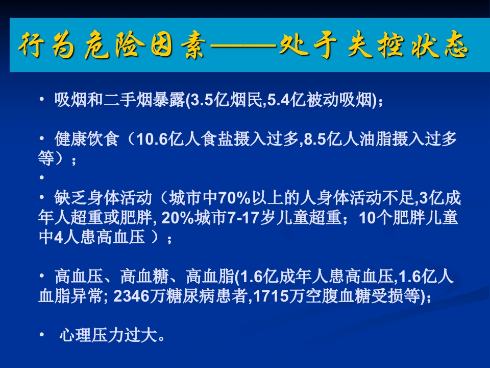 慢性病（高血压、糖尿病）健康管理