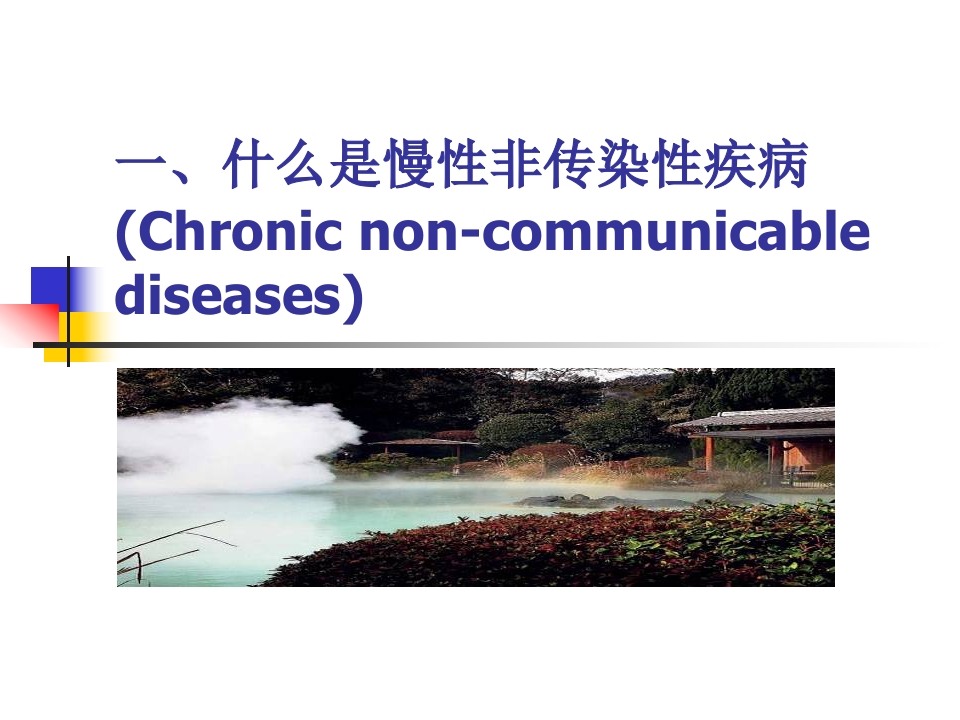 慢性病--社区健康教育与健康促进