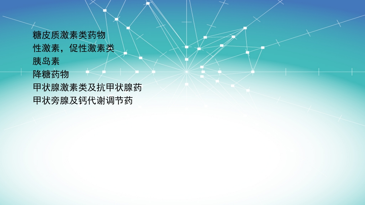 内分泌系统常用药物分类