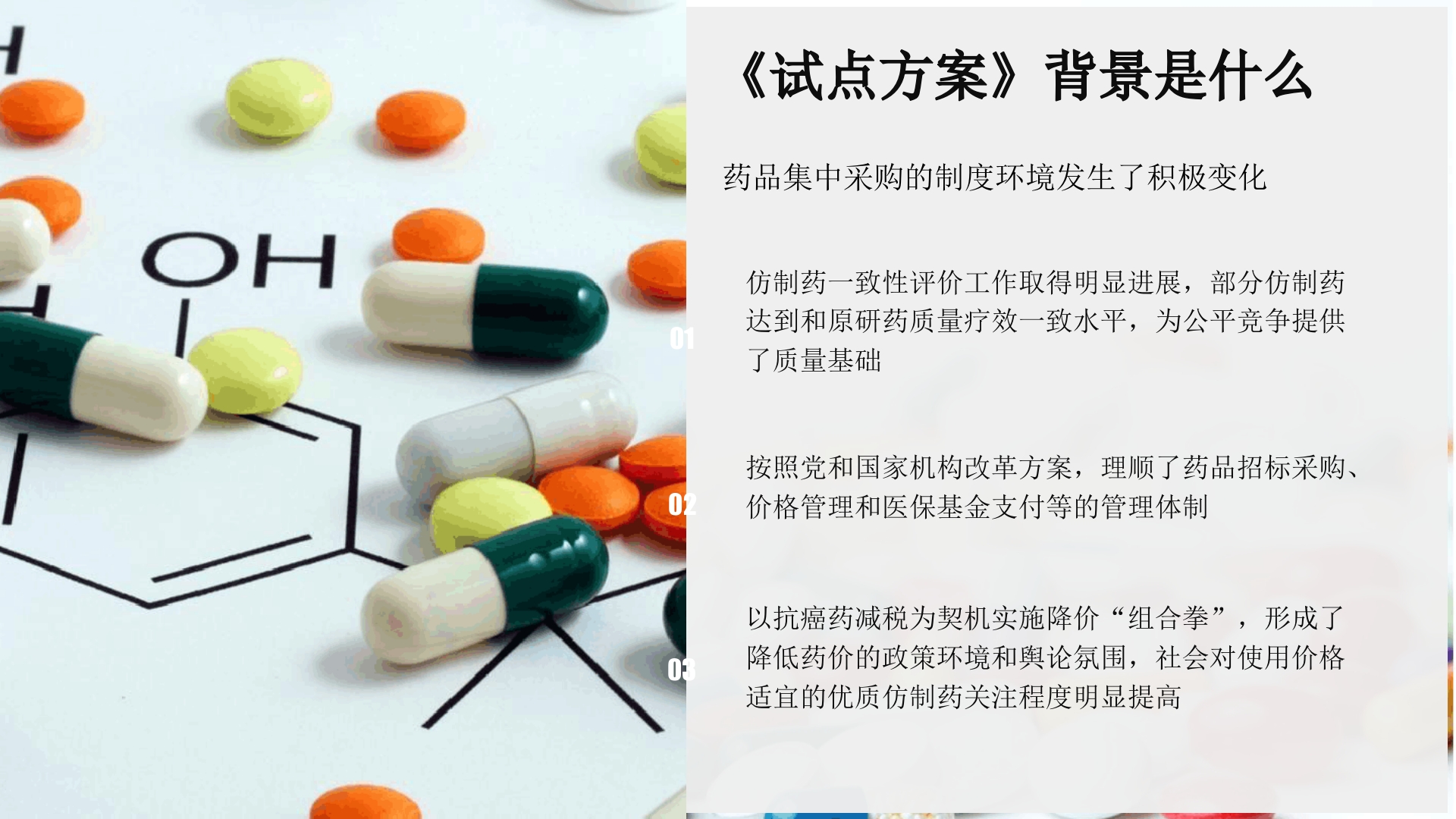 《国家组织药品集中采购和使用试点方案》权威解读ppt课件