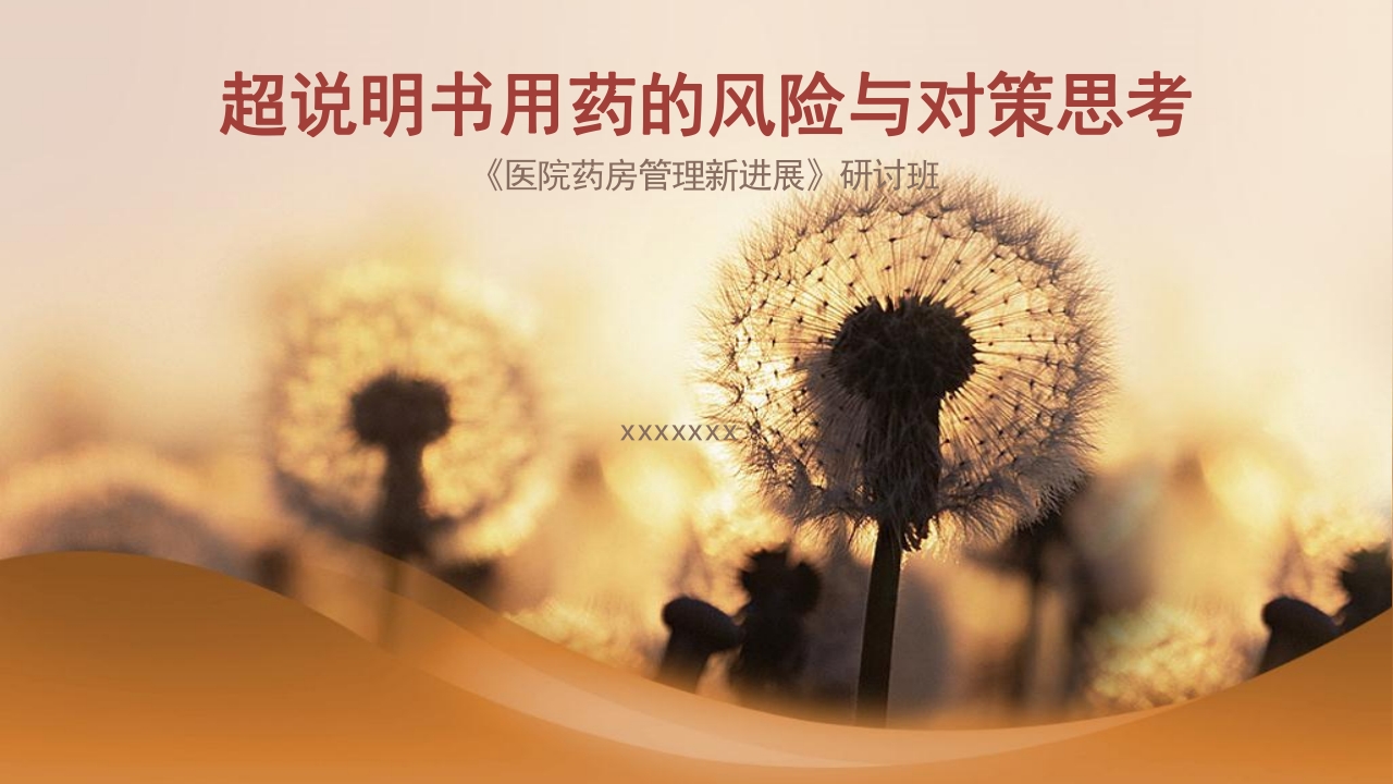 超说明书用药的风险与对策思考