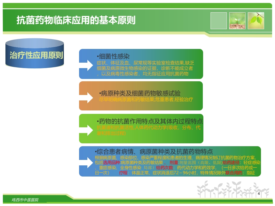 抗菌药物的临床合理应用
