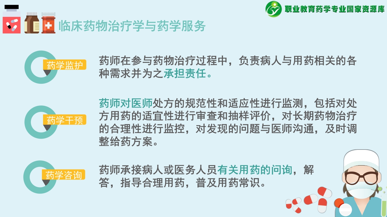 临床药物治疗学和药学服务-文本素材