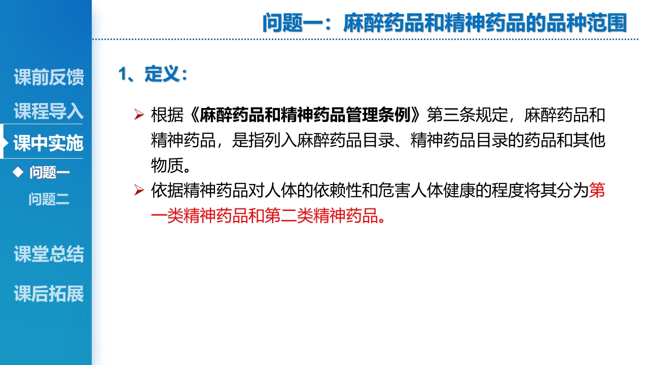 麻醉药品、精神药品管理