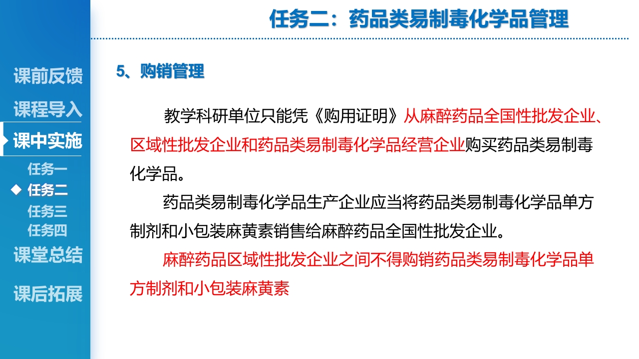 其他特殊管理药品