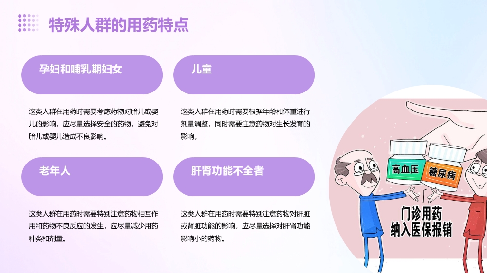 特殊人群的用药指导建议
