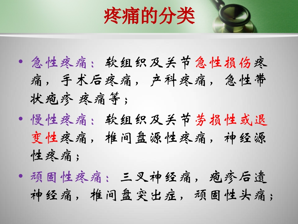 镇痛药的合理使用