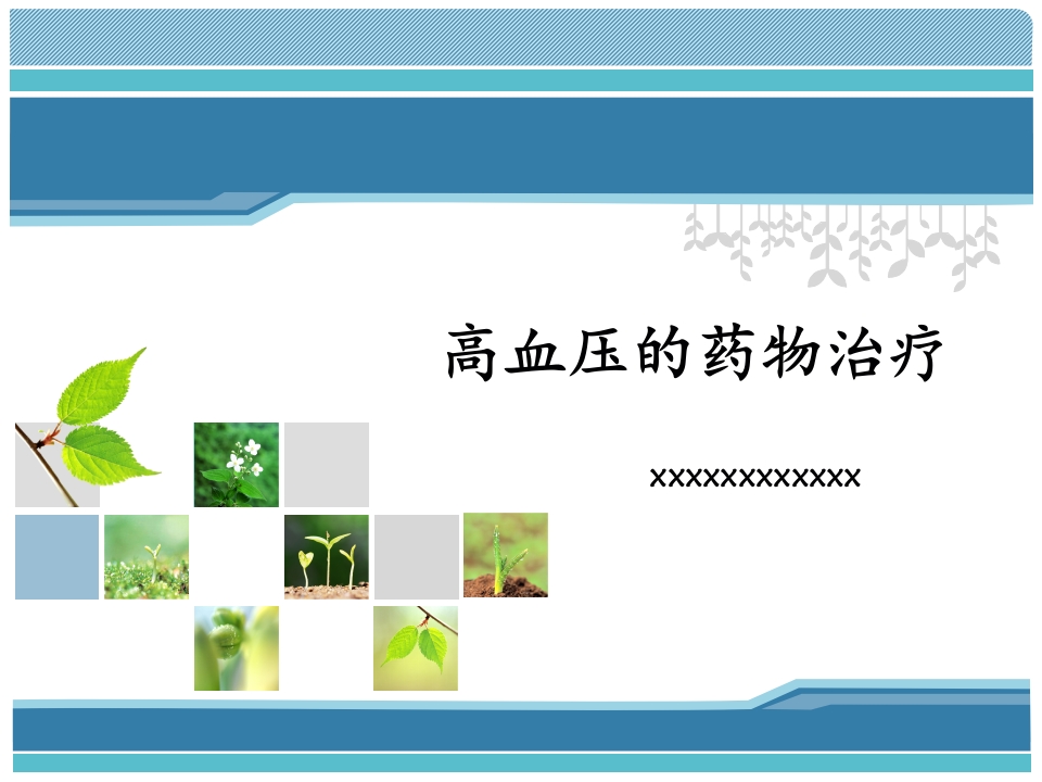 高血压药物规赔讲课