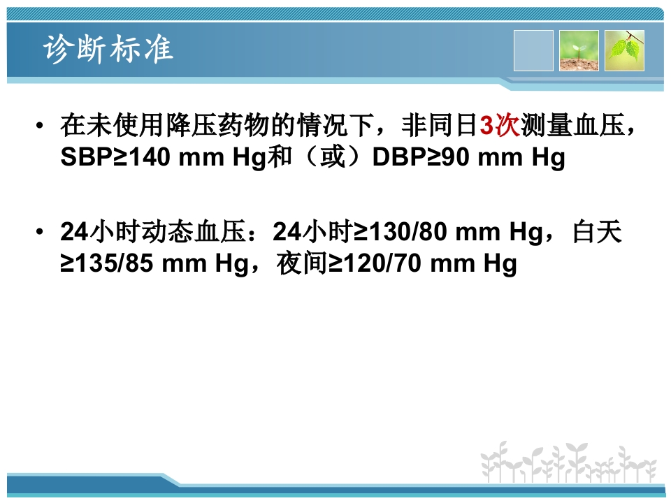 高血压药物规赔讲课