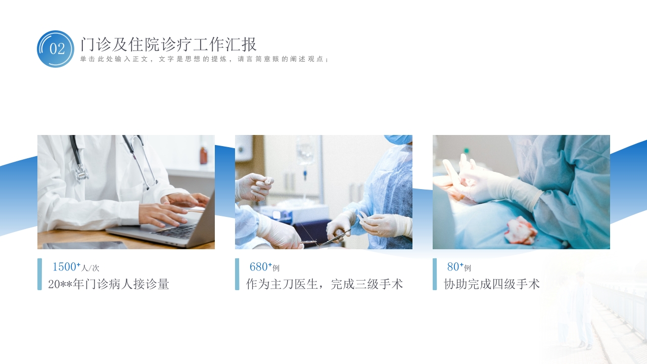 副主任医师晋升评级职称评审答辩PPT