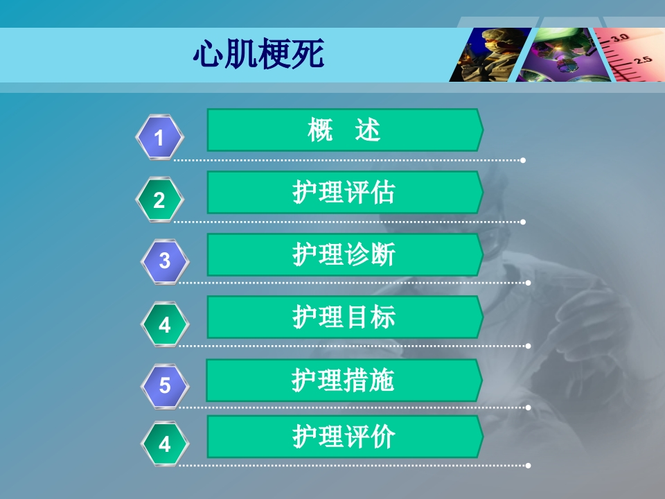 全国“创新杯”医药卫生类类说课大赛课件特等奖作品：心肌梗死课件