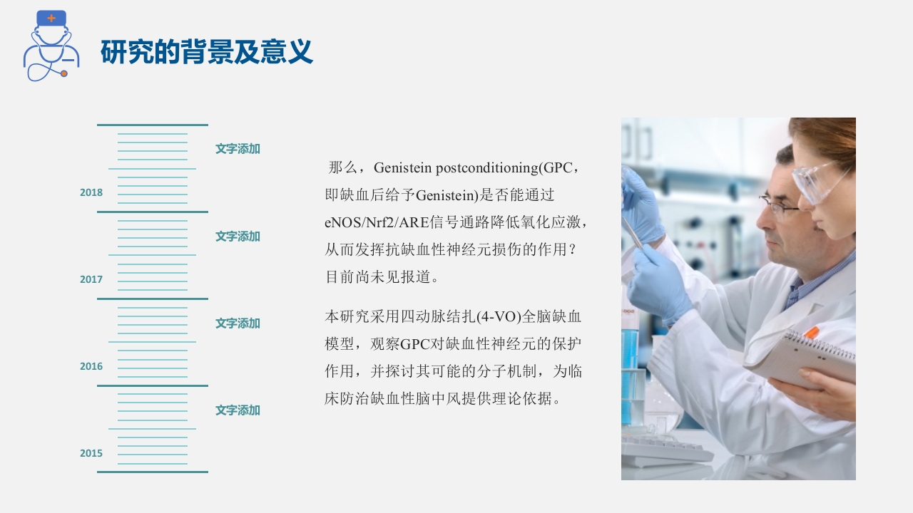 医学生实验设计大赛ppt模板