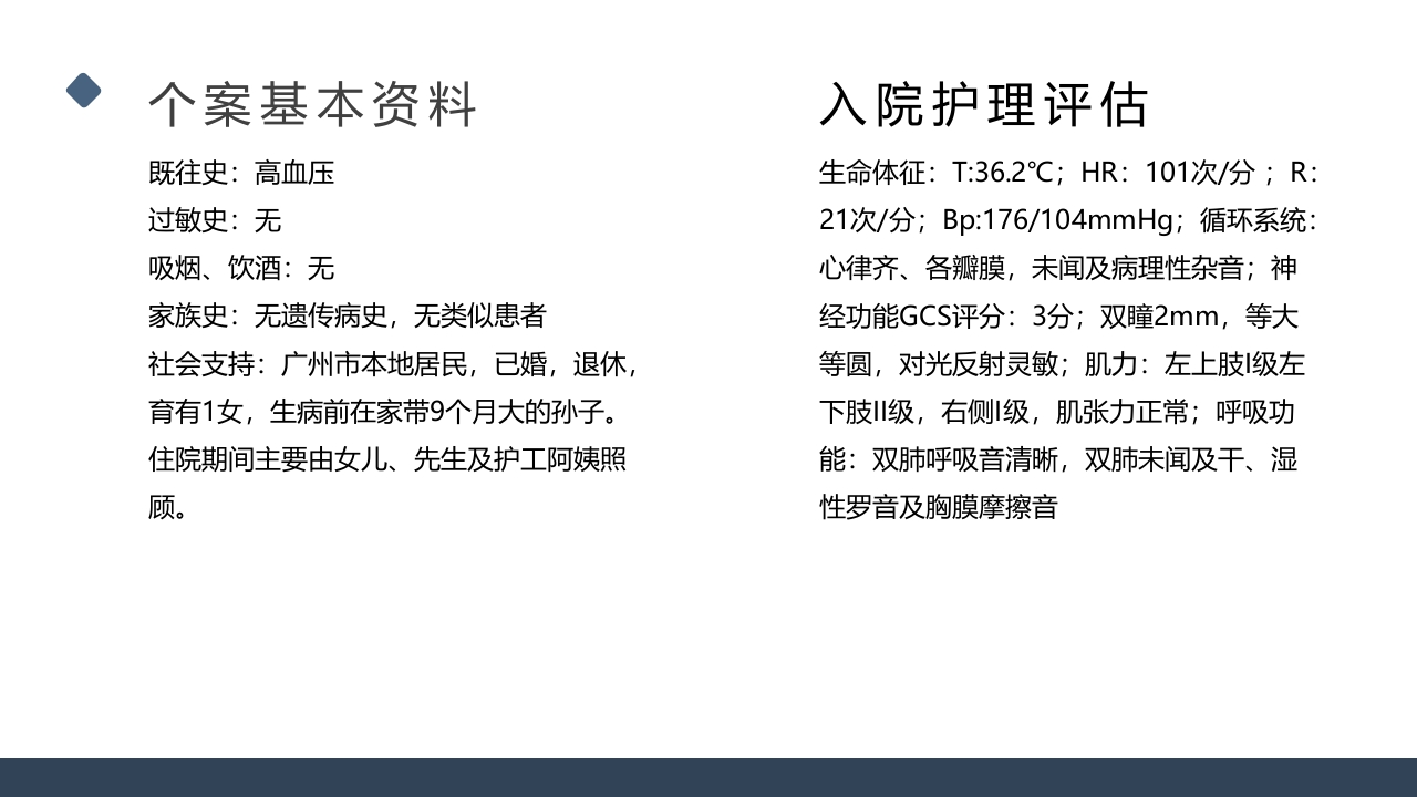 一例桥脑出血的护理个案分享